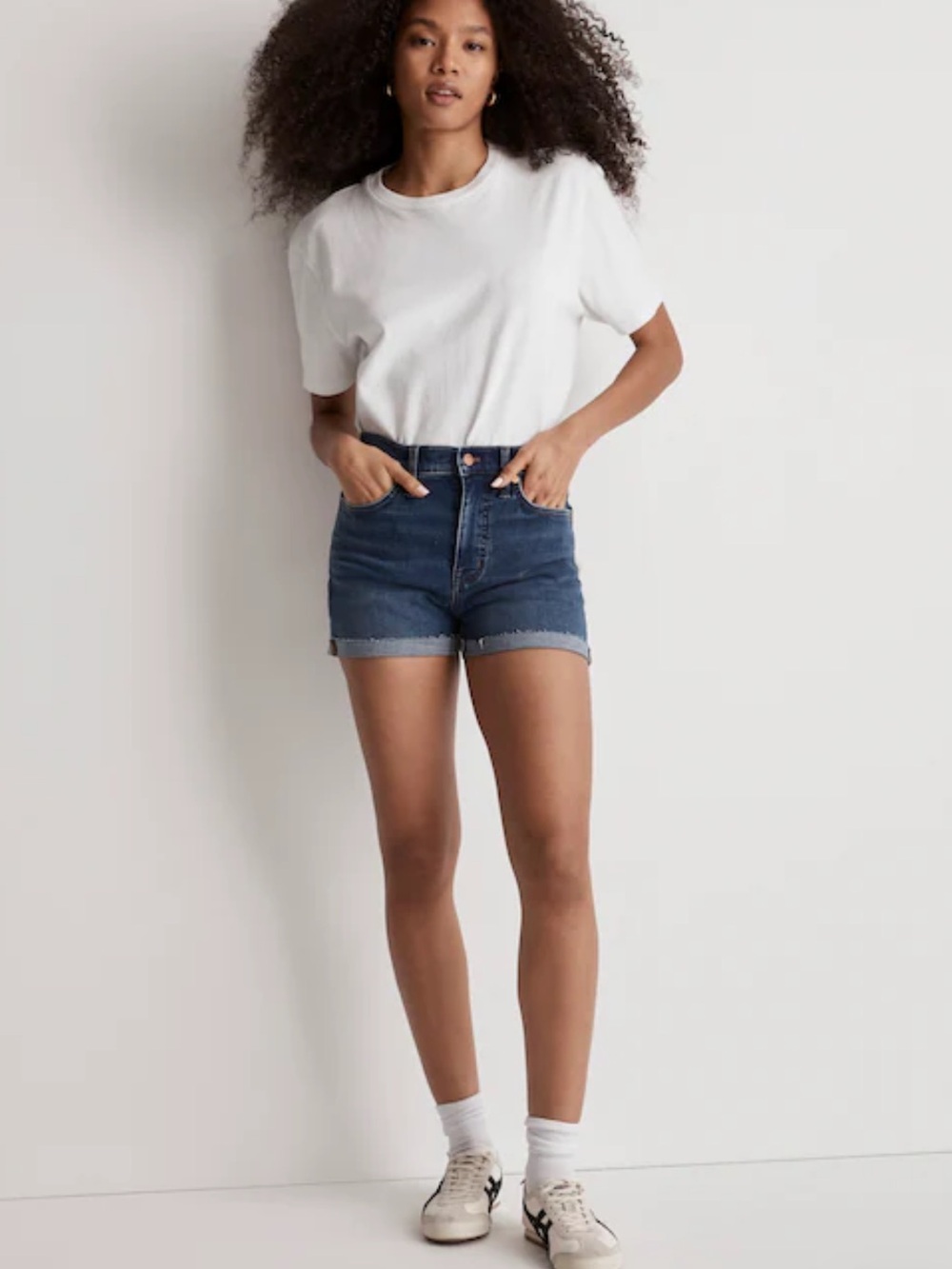 Madewell high rise denim shorts